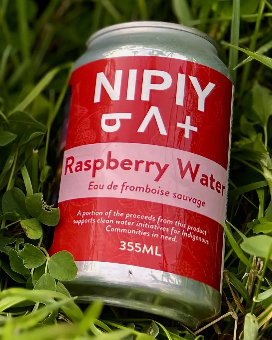 Raspberry Nipiy can resting in green grass